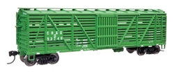 Walthers 41506 HO 40' Wood Stock Car with Dreadnaught ends Chicago Burlington & Quincy #52872-D