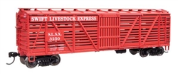 Walthers 41517 HO 40' Wood Stock Car with Dreadnaught ends Swift #3250