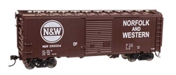Walthers 45218 HO 40' ACF Welded Boxcar w/8' Youngstown Door Norfolk & Western #390031