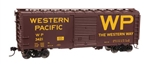 Walthers 45224 HO 40' ACF Welded Boxcar w/8' Youngstown Door Western Pacific #3421