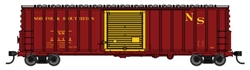 Walthers 91046048 HO 50' ACF Exterior Post Dreadnaught End Plate B Boxcar Norfolk Southern #2247