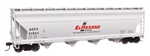 Walthers 49212 HO ACF 5250 4-Bay Centerflow Covered Hopper El Rexene ACFX #54362