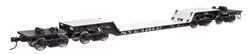 Walthers 50230 HO 81' 8-Axle Depressed Center Flatcar New York Central #498990