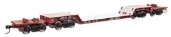 Walthers 50235 HO 81' 8-Axle Depressed Center Flatcar Southern #50030