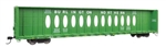 Walthers 50733 HO 72' Centerbeam Flatcar w/Opera Windows Burlington Northern #624434