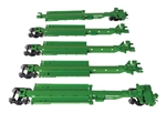 Walthers 5263 HO 263' Five-Unit All-Purpose 48' Spine Car Burlington Northern #637501