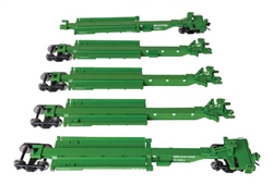 Walthers 5263 HO 263' Five-Unit All-Purpose 48' Spine Car Burlington Northern #637501
