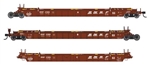 Walthers 55818 HO NSC Articulated 3-Unit 53' Well CarBNSF Railway #211524