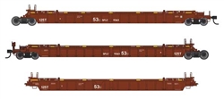 Walthers 55825 HO NSC Articulated 3-Unit 53' Well CarSanta Fe Leasing Co. SFLC #9363