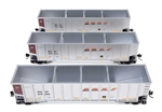 Walthers 55909 HO 50' Bethgon Coalporter Gondola 3-Pack BNSF #670566 #670614 #670655