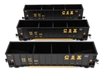 Walthers 55911 HO 50' Bethgon Coalporter Gondola 3-Pack CSX #381091 #381122 #381399