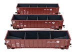 Walthers 55915 HO 50' Bethgon Coalporter Gondola 3-Pack Conrail #504250 #505294 #505437