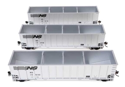 Walthers 55917 HO 50' Bethgon Coalporter Gondola 3-Pack Norfolk Southern #10315 #10408 #10530