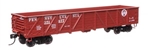 Walthers 56117 HO 40' 50-Ton Drop Bottom Gondola Pennsylvania Railroad #351486