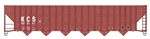 Walthers 91056349 HO 73' Greenville 7000 Cubic Foot Wood Chip Hopper Kansas City Southern #504131