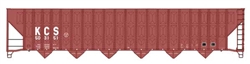 Walthers 91056349 HO 73' Greenville 7000 Cubic Foot Wood Chip Hopper Kansas City Southern #504131