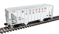 Walthers 56635 HO 34' 100-Ton 2-Bay Hopper Wisconsin Central #34047