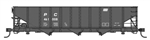 Walthers 56721 HO 70-Ton AAR 3-Bay Open Hopper Penn Central #461008