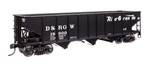 Walthers 56748 HO 70-Ton AAR 3-Bay Open Hopper Denver & Rio Grande Western #18977