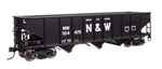 Walthers 56752 HO 70-Ton AAR 3-Bay Open Hopper Norfolk & Western #104619