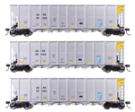 Walthers 56867 HO 50' RD-4 Hopper 3-Pack American Electrical Power Service Corp. AEPX #20420 20444 20462