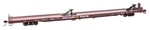 Walthers 5733 HO 89' Channel Side Flatcar Trailer-Train #150115 1960s Brown 40' Trailer Service