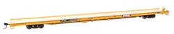 Walthers 5746 HO 89' Channel Side Flatcar Trailer-Train JTTX #930188 Yellow Black General Service