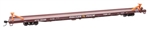 Walthers 5747 HO 89' Channel Side Flatcar Trailer-Train KTTX #150195 1960s Brown Twin 45'