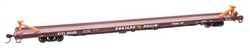 Walthers 5747 HO 89' Channel Side Flatcar Trailer-Train KTTX #150195 1960s Brown Twin 45'