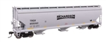 Walthers 7754 HO 60' NSC 5150 3-Bay Covered Hopper Richardson TRGX #855070