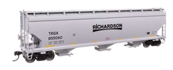 Walthers 7754 HO 60' NSC 5150 3-Bay Covered Hopper Richardson TRGX #855070