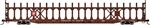 Walthers 8024 HO 89' Flatcar w/Bi-Level Open Auto Rack Pennsylvania Rack Trailer Train Flatcar TTBX #930036