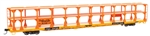 Walthers 8207 HO 89' Flatcar w/Tri-Level Open Auto Rack Denver & Rio Grande Western Rack Trailer-Train Flatcar TTKX #802765