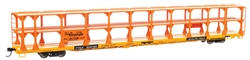Walthers 8207 HO 89' Flatcar w/Tri-Level Open Auto Rack Denver & Rio Grande Western Rack Trailer-Train Flatcar TTKX #802765