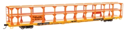 Walthers 8208 HO 89' Flatcar w/Tri-Level Open Auto Rack Denver & Rio Grande Western Rack Trailer-Train Flatcar TTKX #802868