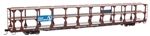 Walthers 8212 HO 89' Flatcar w/Tri-Level Open Auto Rack Great Northern Rack Trailer-Train Flatcar RTTX #501922