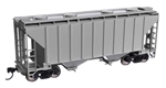 Walthers 8500 HO 37' 2980 Cubic-Foot 2-Bay Covered Hopper Undecorated