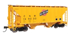 Walthers 8503 HO 37' 2980 Cubic-Foot 2-Bay Covered Hopper Chicago & North Western #169016