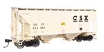 Walthers 8505 HO 37' 2980 Cubic-Foot 2-Bay Covered Hopper CSX #242004