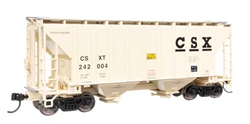 Walthers 8505 HO 37' 2980 Cubic-Foot 2-Bay Covered Hopper CSX #242004
