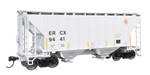 Walthers 8508 HO 37' 2980 Cubic-Foot 2-Bay Covered Hopper ERCX #9441
