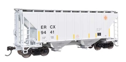 Walthers 8510 HO 37' 2980 Cubic-Foot 2-Bay Covered Hopper ERCX #9521