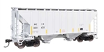 Walthers 8514 HO 37' 2980 Cubic-Foot 2-Bay Covered Hopper MECX #350635