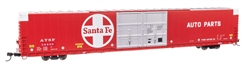 Walthers 102111 HO 86' Pullman-Standard Double-Door Hi-Cube Boxcar Santa Fe #36693