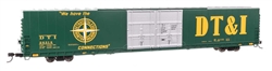 Walthers 102116 HO 86' Pullman-Standard Double-Door Hi-Cube Boxcar Detroit Toledo & Ironton #26389