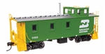 Walthers 103255 HO 30' GTW Style Wood Caboose with Offset Coupola Burlington Northern #11105