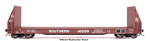 Walthers 104539 HO 50' Sieco Pulpwood Flatcar Southern Railway #141004