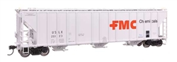 Walthers 106188 HO 55' Evans 4780 Covered Hopper FMC USLX #20252