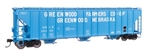 Walthers 106192 HO 55' Evans 4780 Covered Hopper Greenwood USLX #26339