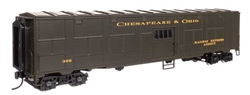 Walthers 10842 HO C&O-Style Express Boxcar Troop Sleeper Conversion Chesapeake & Ohio Green #373